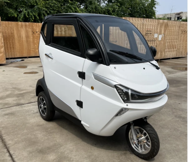 European Certified Household Small Electric Leisure Three Wheeled Short Distance Ride Tricycle Enclosed Scooter